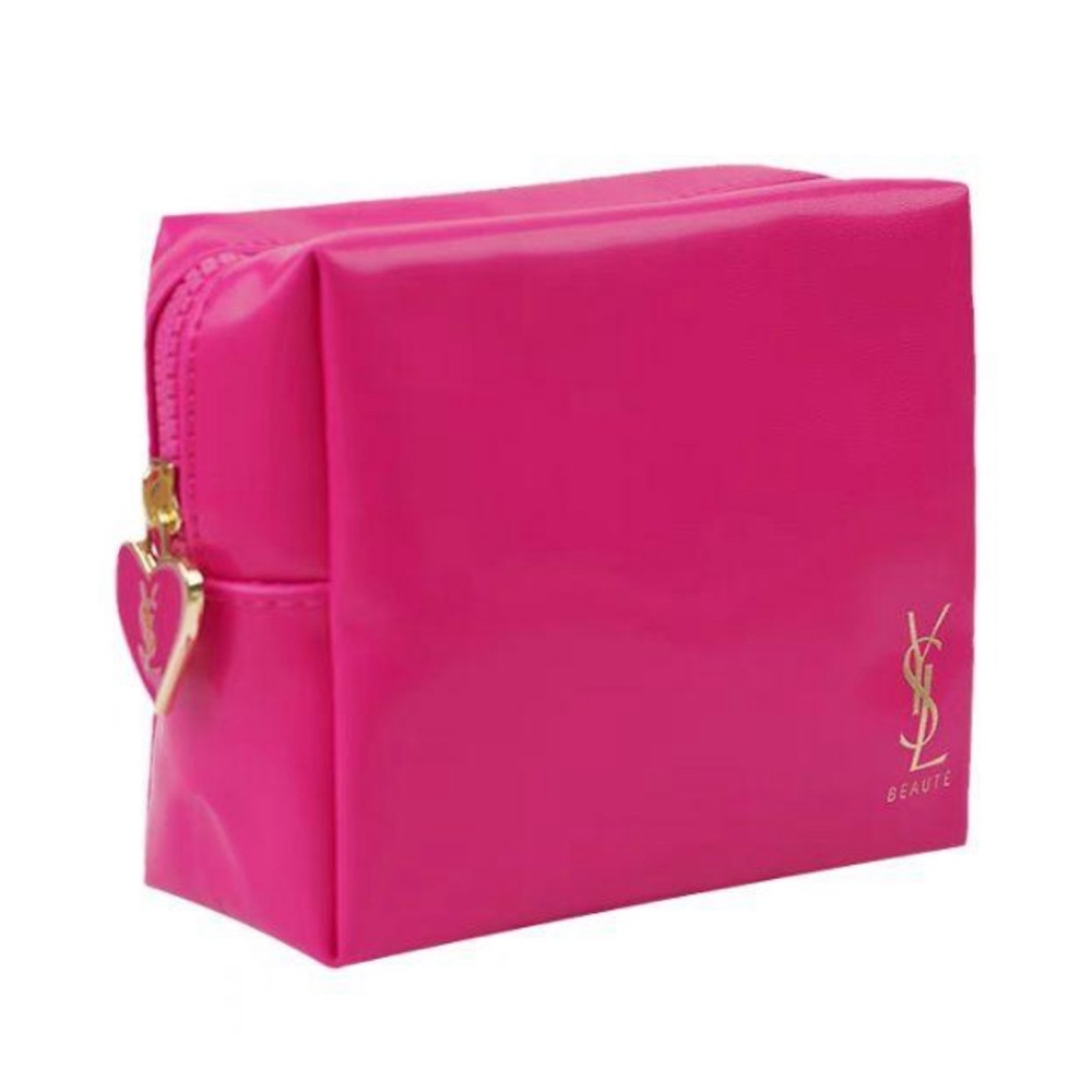YSL Yves Saint Laurent Hot Pink Beauty Cosmetic Pouch